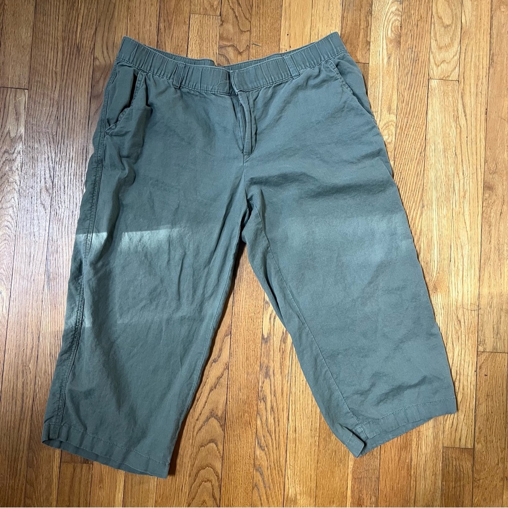 Liz Claiborne linen cotton capri pants large
